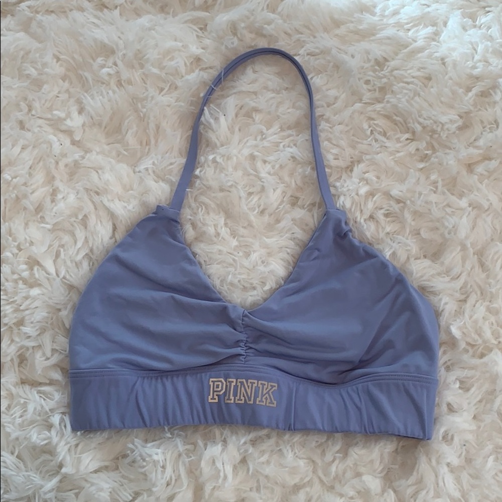 Pink sports bra